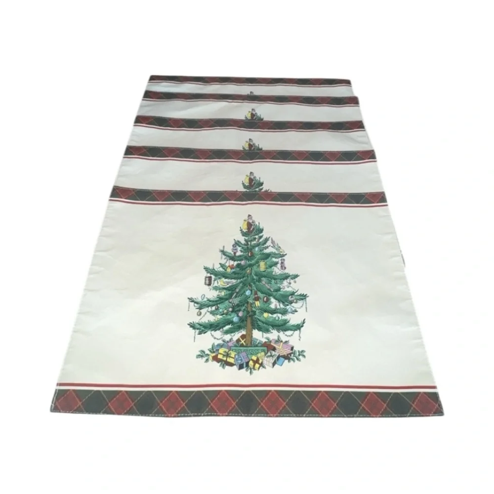 Bundle of 11‎ Spode Christmas Tree Tartan Rectangle Placemats 13x19